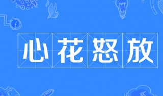 心花怒放什么意思 心花怒放成语出处