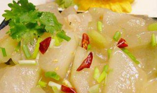 清炒冬瓜片儿方法 怎么炒冬瓜片