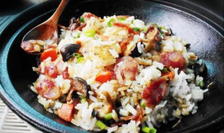 香菇火腿焖饭如何做 香菇火腿焖饭怎么做好吃