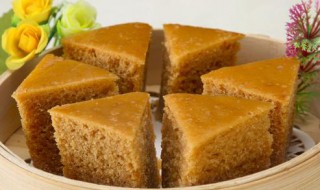 红糖松糕的做法 老人小孩都爱吃