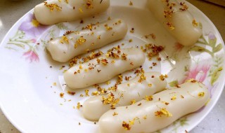 桂花炒年糕的做法