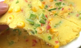 玉米蛋饼家常做法 很适合做早餐
