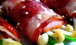 鲜蔬培根卷做法图解 你学会了吗