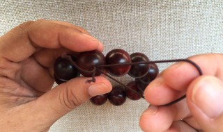 鱼线手串打结图解法 学一下