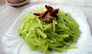 陈皮拌莴笋做法图解 做菜好吃都有技巧