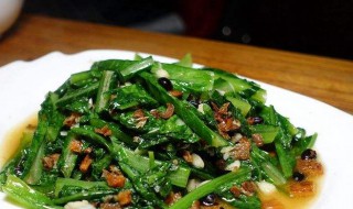 豆豉炒菜方法 豆豉炒油麦菜的简单做法