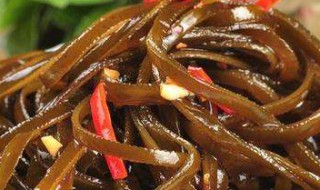 海带丝如何做好吃 凉拌海带丝的步骤