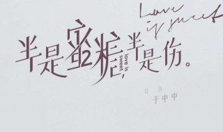 半是蜜糖半是伤大结局 半是蜜糖半是伤简介