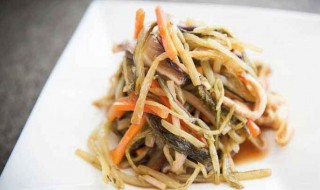 芥菜丝做法 焖芥菜丝的做法