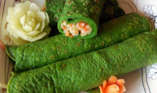 艾草卷饼的做法 绝色美味