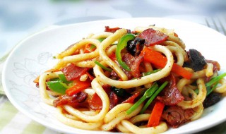 什锦炒乌冬做法图解 必须准备好材料