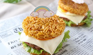 面条汉堡做法图解 汉堡的另类新吃法