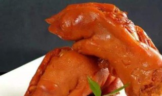 猪蹄冷冻保存方法 保存猪蹄的步骤