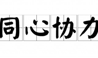 同心协力是什么意思 同心协力的含义