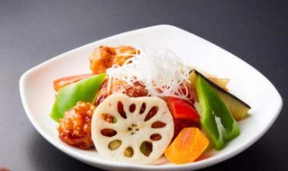 五彩杂蔬滑蛋的做法 制作五彩杂蔬滑蛋的方法步骤详解