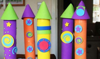 儿童手工火箭步骤 这些工具别忘了