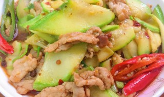 肉丝炒瓜如何做 生瓜炒肉丝做法