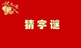虫二打一个字是什么字 关于其他字谜大全