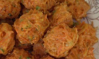 红萝卜丸子的简单做法 红萝卜丸子简单教学