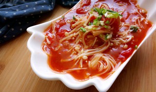 金针菇炒西红柿的做法 教你金针菇炒西红柿的做法