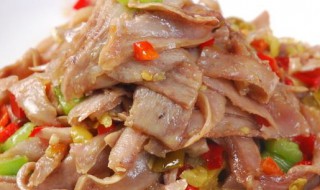 炒猪肚的教程 炒猪肚的窍门