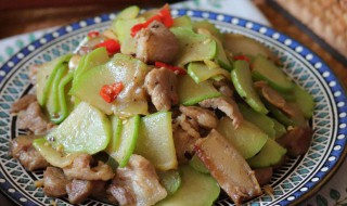 佛手瓜如何做莱 家常菜佛手瓜炒肉片的做法