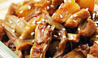 笋菇红烧肉如何做 做笋菇红烧肉的教程