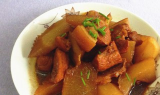 萝卜烧肉片如何做 萝卜烧肉片做法