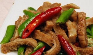 杭椒牛肚怎么做 做杭椒牛肚的方法