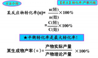 产率和转化率的定义个是什么啊 产率和转化率的的概念