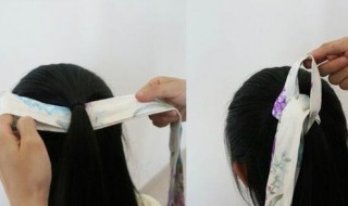 古风发带发型教程 你学会了吗