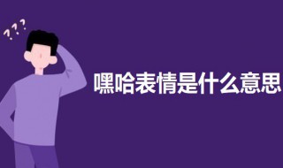 嘿哈表情是啥意思 科普嘿哈表情的意思