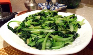炒塔菜怎么做 清炒塔菜做法介绍