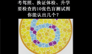 换驾照体检色盲图过不了怎么办 色盲能拿驾照吗