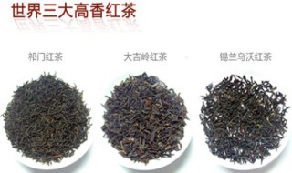 世界三大高香茶是哪三种 世界三大高香茶简单介绍