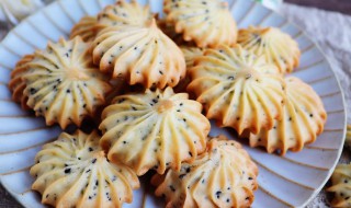 芝麻曲奇饼怎么做 芝麻曲奇饼干的做法