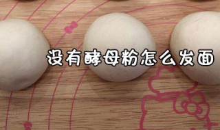 没有酵母怎样发面 没有酵母发面方法介绍