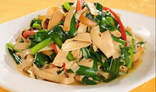 干豆腐炒韭菜如何做 韭菜炒干豆腐的做法步骤