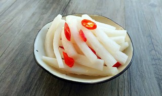 怎样做酸甜白萝卜片 酸甜爽脆萝卜片制作原料主要有什么
