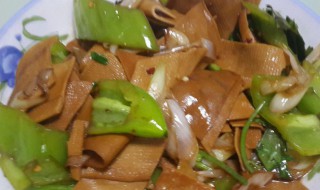 如何做尖椒豆腐皮不辣 尖椒豆腐皮做法介绍