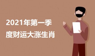 2021年第一季度财运大涨生肖 2021年第一季度财运大涨生肖有哪些