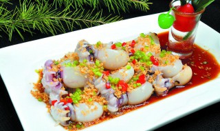 蒜蓉墨鱼酿如何做（蒜蓉蒸墨鱼的做法）