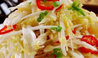 鸡丝凉拌白菜心的做法 鸡丝凉拌白菜心的做法视频