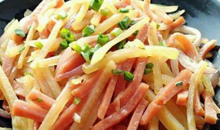 土豆丝炒火腿如何做（土豆丝炒火腿怎么做）