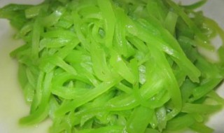 翡翠莴笋如何做 翡翠笋的做法