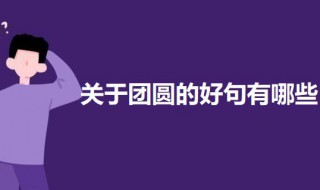 有关团圆的好句（有关团圆的好句有哪些）