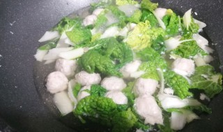 肉丸青菜汤怎么做 怎么做肉丸青菜汤