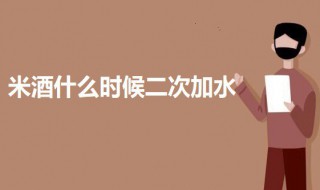 米酒什么时候二次加水 米酒什么时候二次加水发酵