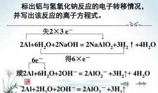 铝与氢氧化钠反应方程式(铝与氢氧化钠反应方程式原电池)