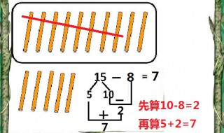 15减8算式怎么分解 11减5怎么分解算式